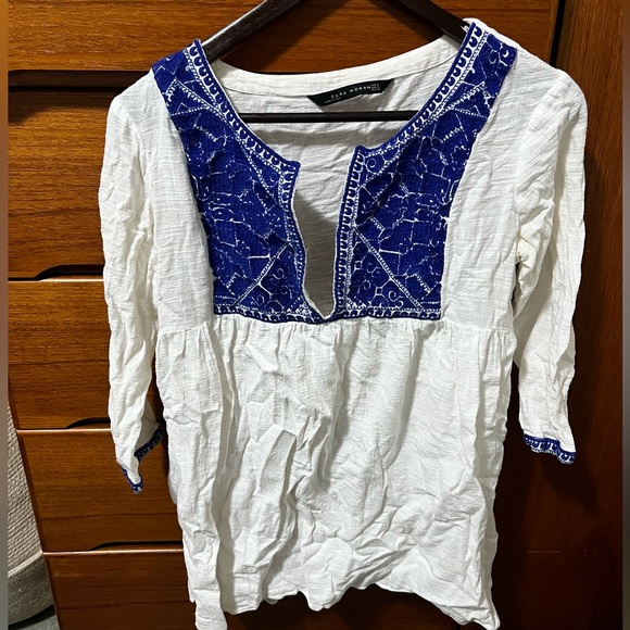 Zara embroidered blouse - Picture 6 of 7